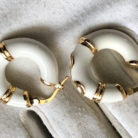 VTG Sterling Inlay Bracelet & Earring Set Ivory - Picture 7 of 7